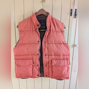 Vintage Orange and Brown St. Moritz Down Vest Size Small